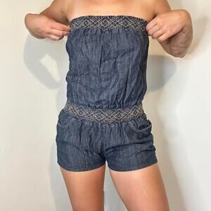 Mudd Y2K Tube Top Romper